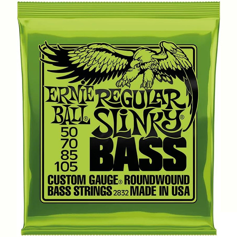 Ernie Ball Hyper Slinky Nickel - Wound Bass Guitar Strings, Gauge 40 - 100 (P02841)
