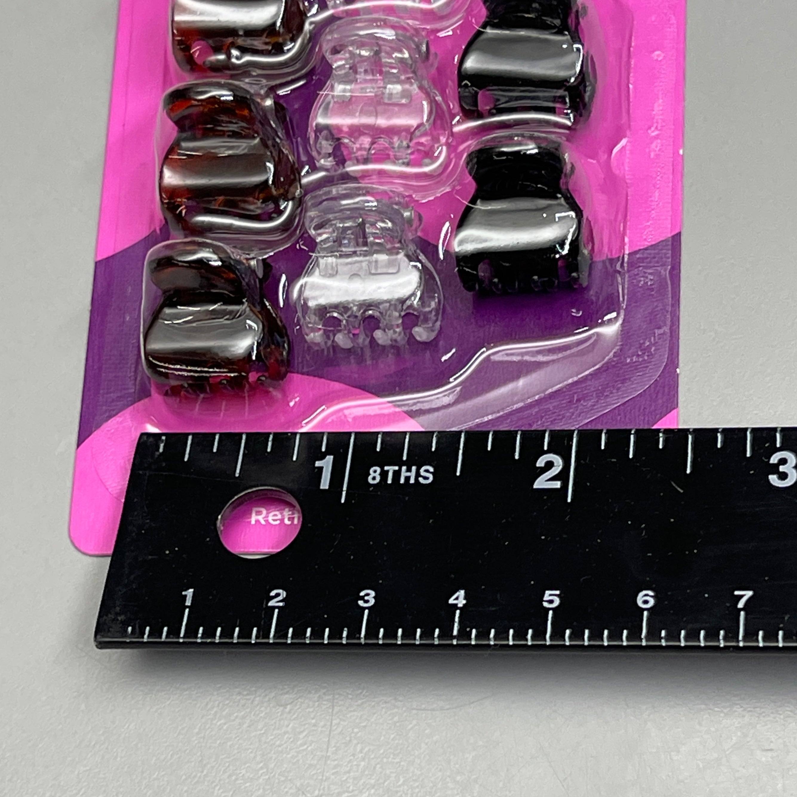 GOODY Mini Claw Hair Clips 15 CT Black/Brown/Clear 3000136 (New)