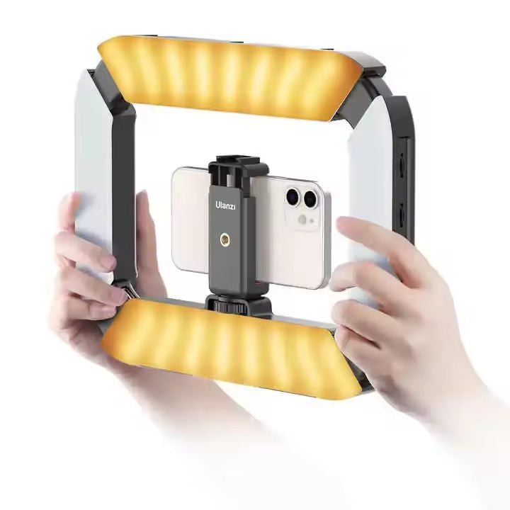 Ulanzi U200 Camera Ring Light Video Rig Handheld Camera Led Light for Video Recording