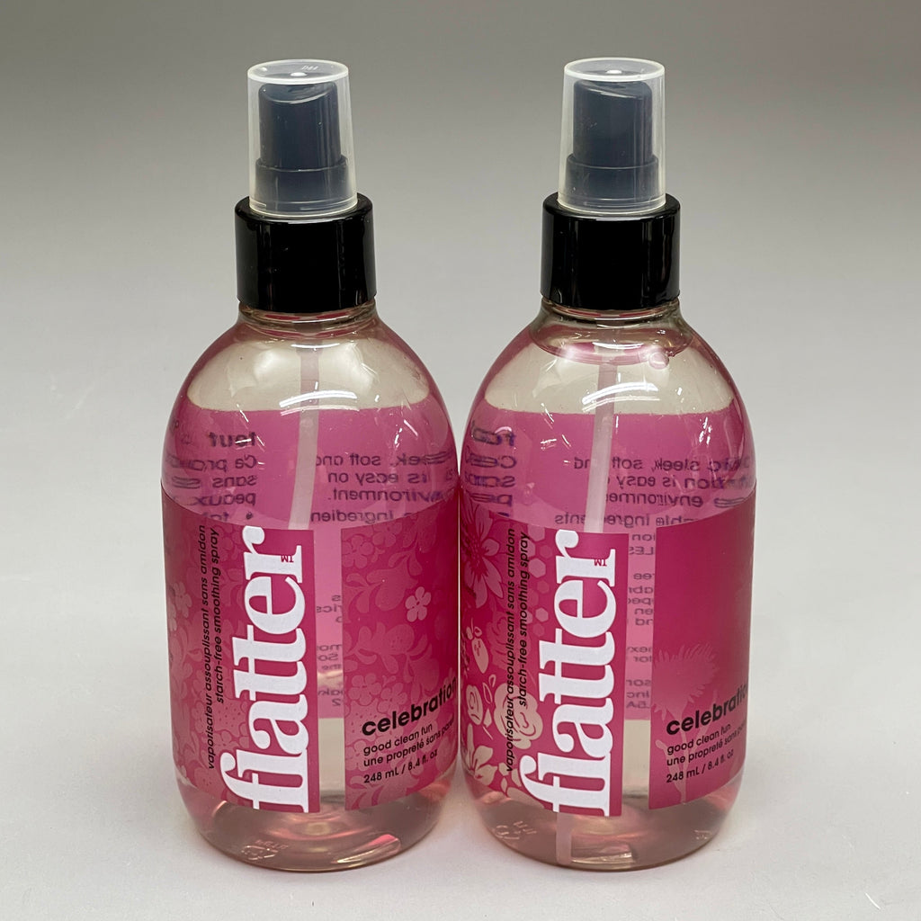 FLATTER (2 PACK) Celebration Smoothing Fabric Spray 8.4 fl oz R-F08G