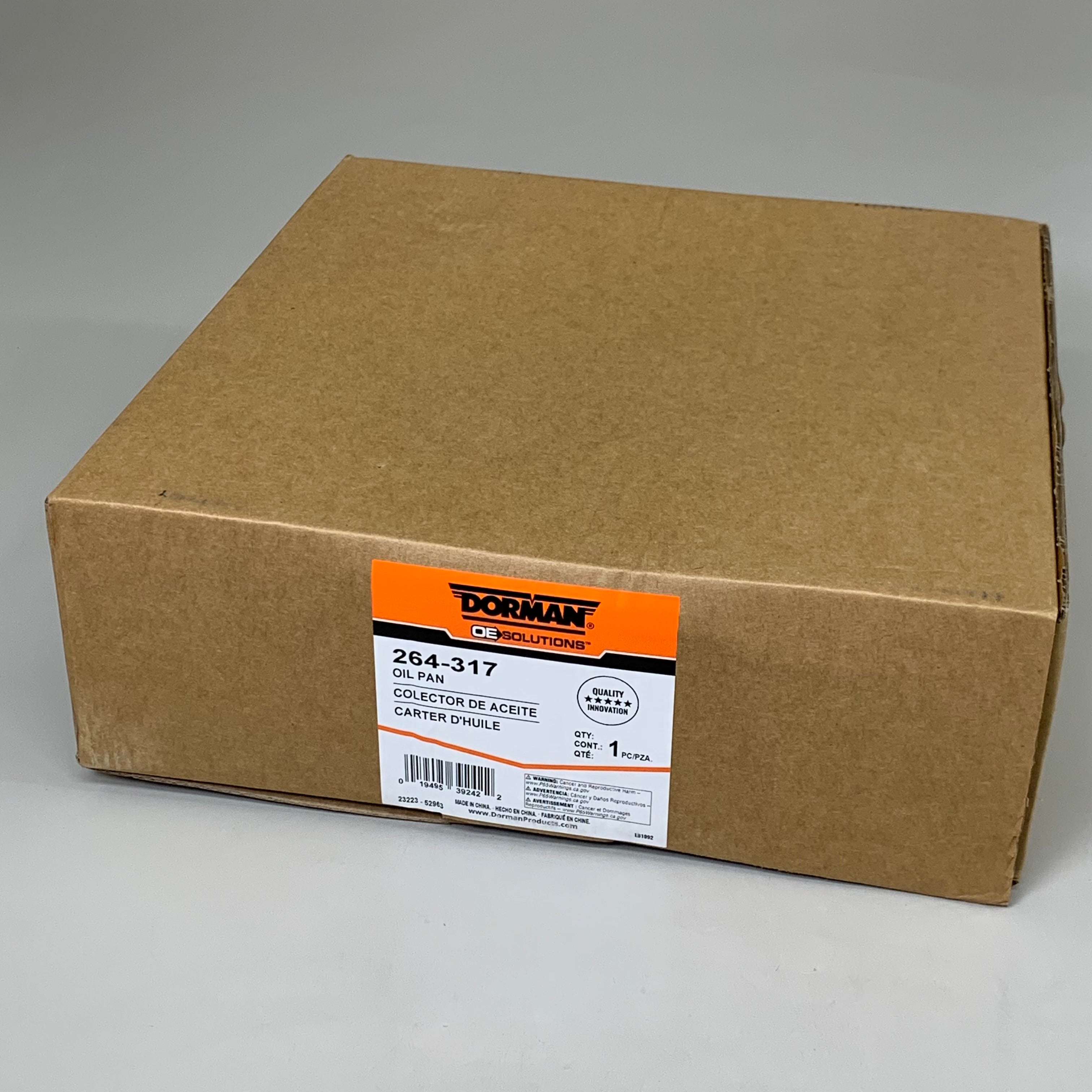 DORMAN Engine Oil Pan for Scion & Toyota Steel 14.09" L Max Depth 4.45" 264-317