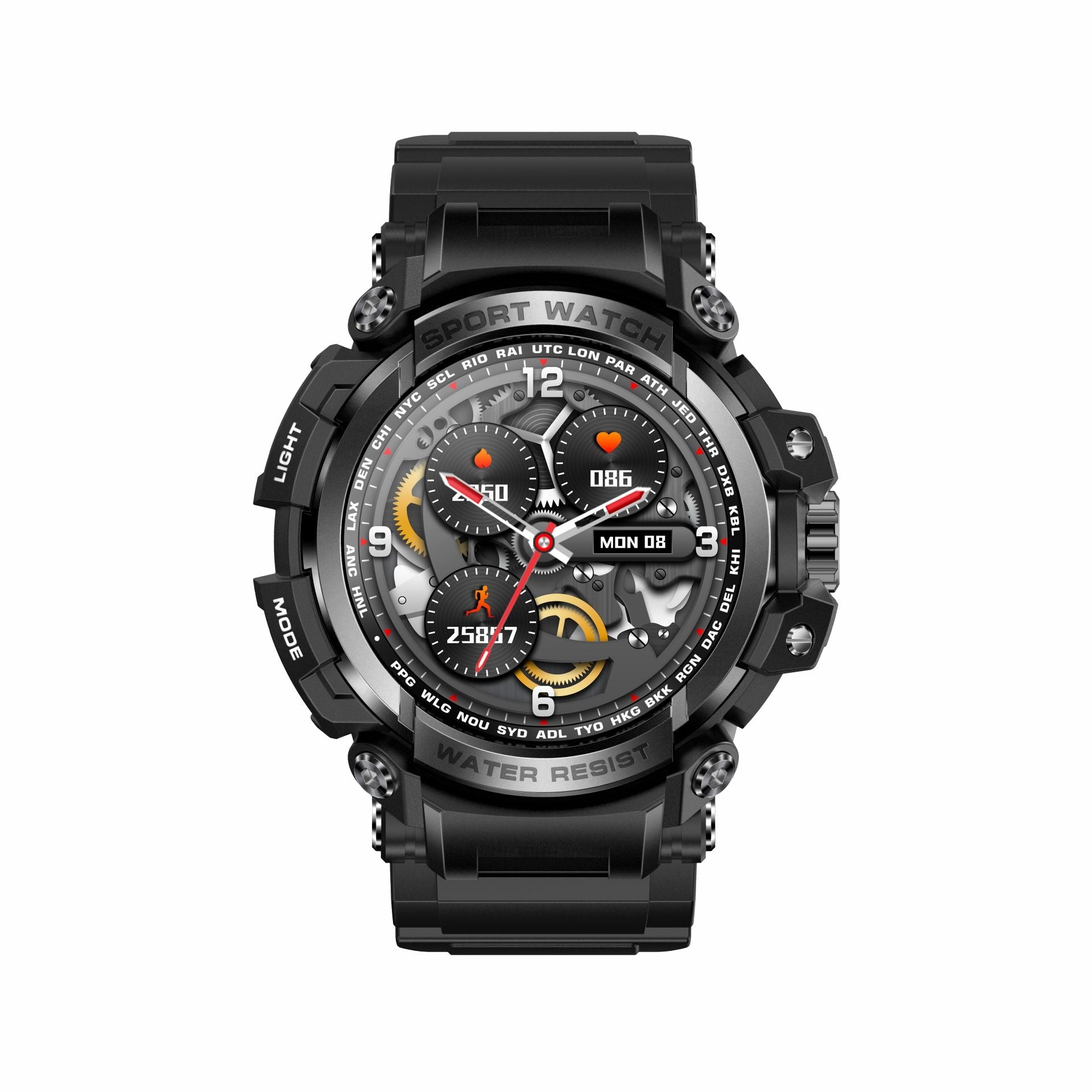 LC16 smartwatch Bluetooth call outdoor three defense heart rate monitoring smart watch