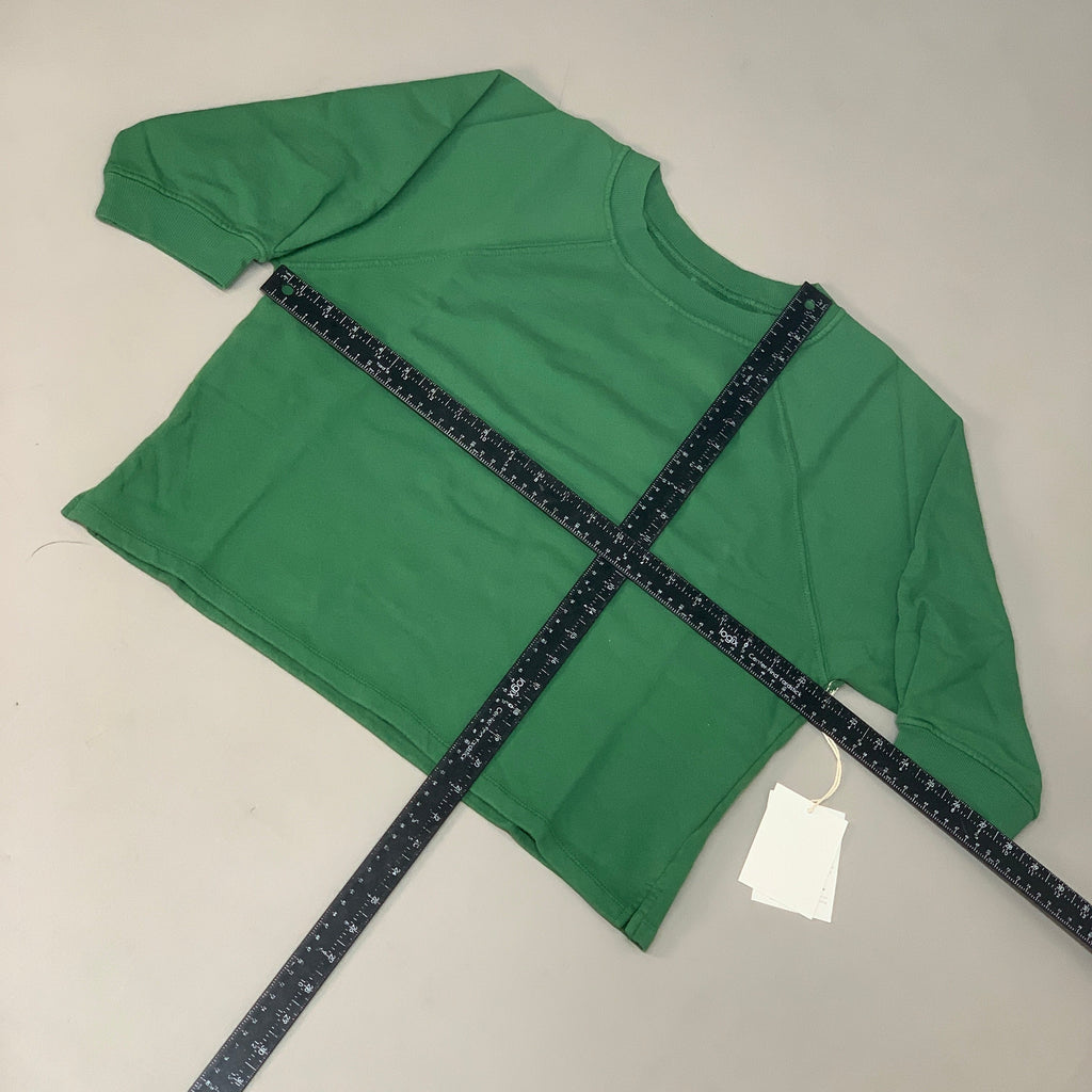ETICA Fleur Raglan Sweat Top W/ Pintuck Sleeve Juniper Size Medium EW174412