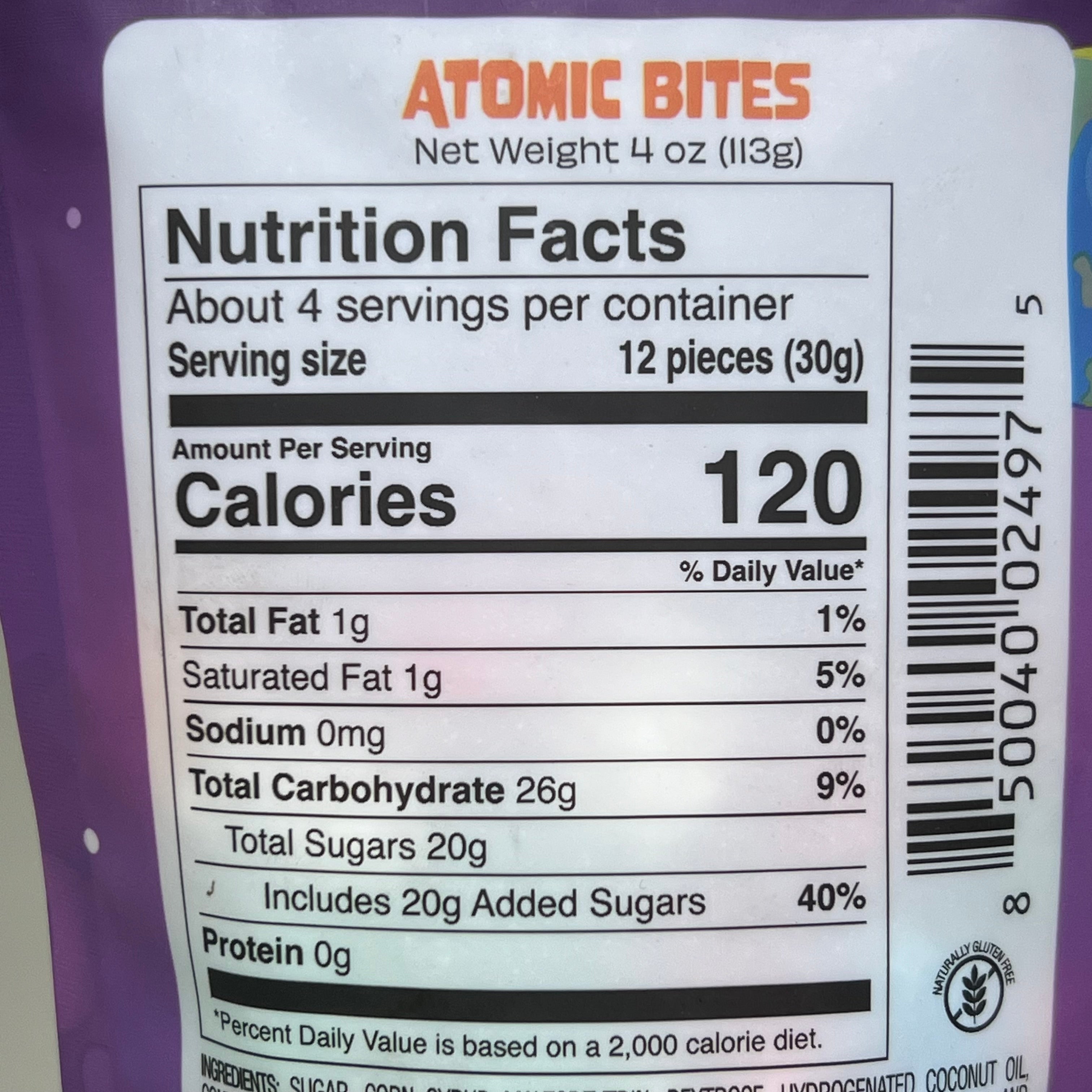 UPTOP TREATS (3 PACK) Atomic Bites Freeze Dried Candy 5 Flavors 4.0 oz BB 01/26