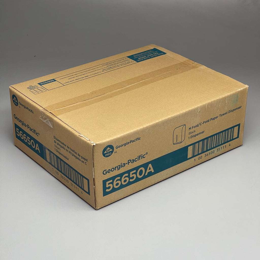 GEORGIA PACIFIC C-Fold/Multifold Paper Towel Dispenser Black 56650A (New)