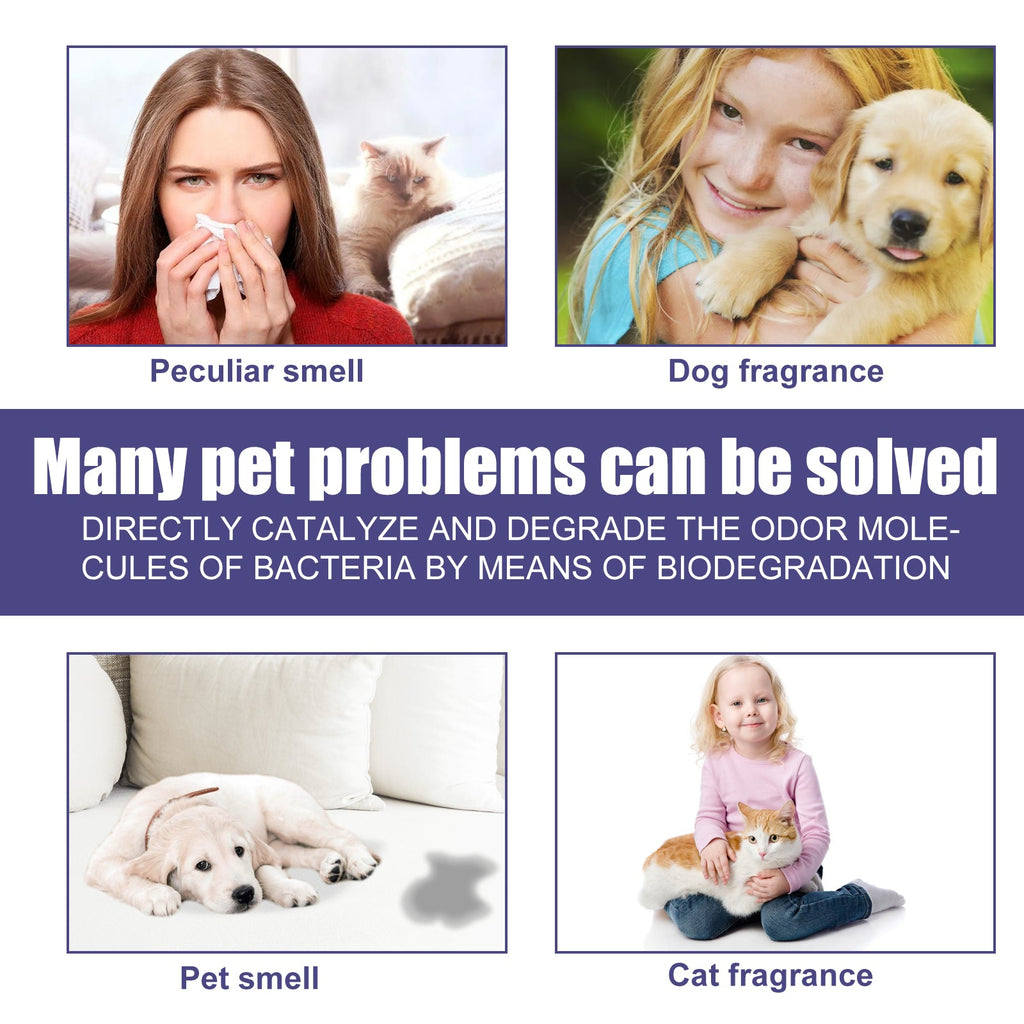 Pet Deodorant Spray To Remove Odors, Dogs And Cats To Remove Urine Odor Body Odor Feces Smell Clean Air