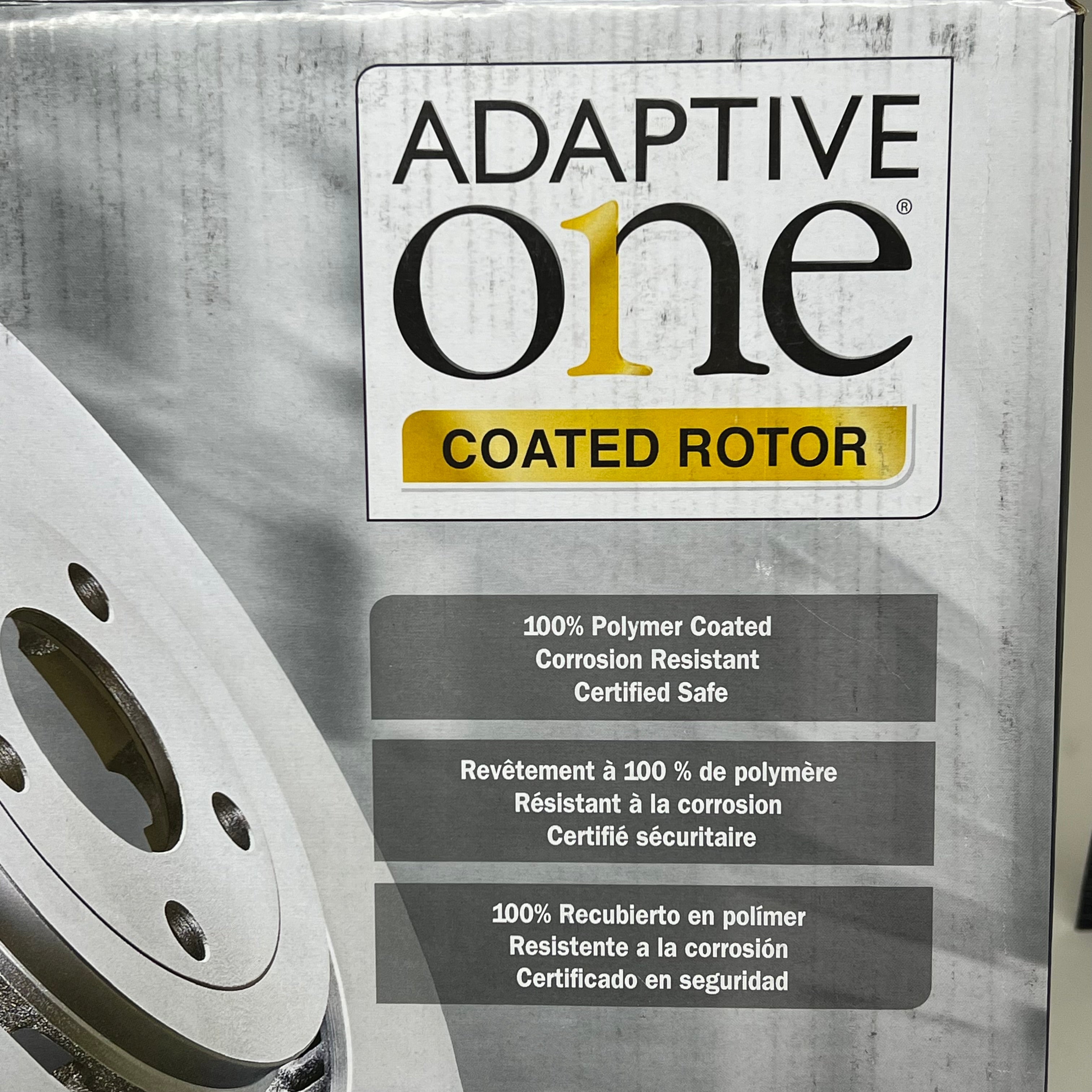ADAPTIVE ONE Vented Cast Iron Poly Coated Rotor Chevrolet/Cadillac/GMC 880165CR