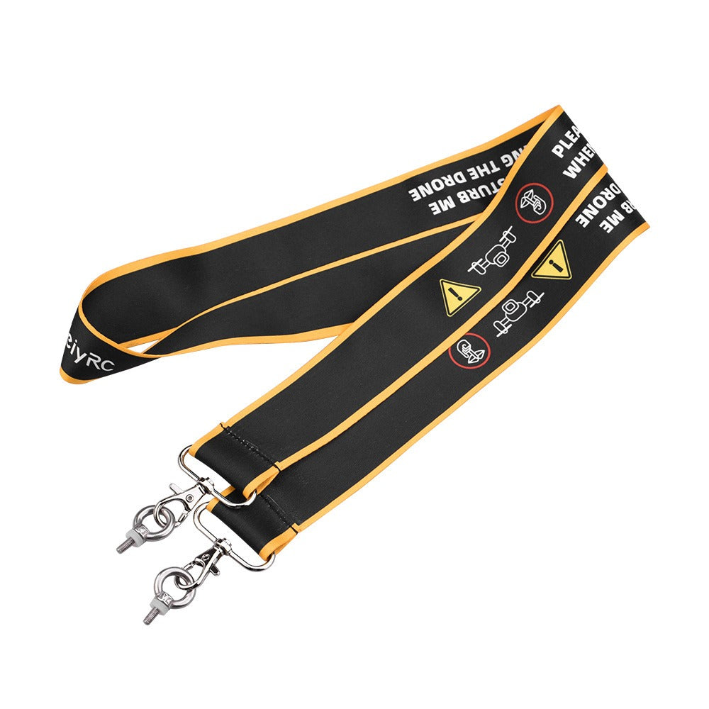 Neck strap with DJI RC remote control safety slogan (DJI Mini 3 Pro drone) Hanging accessories