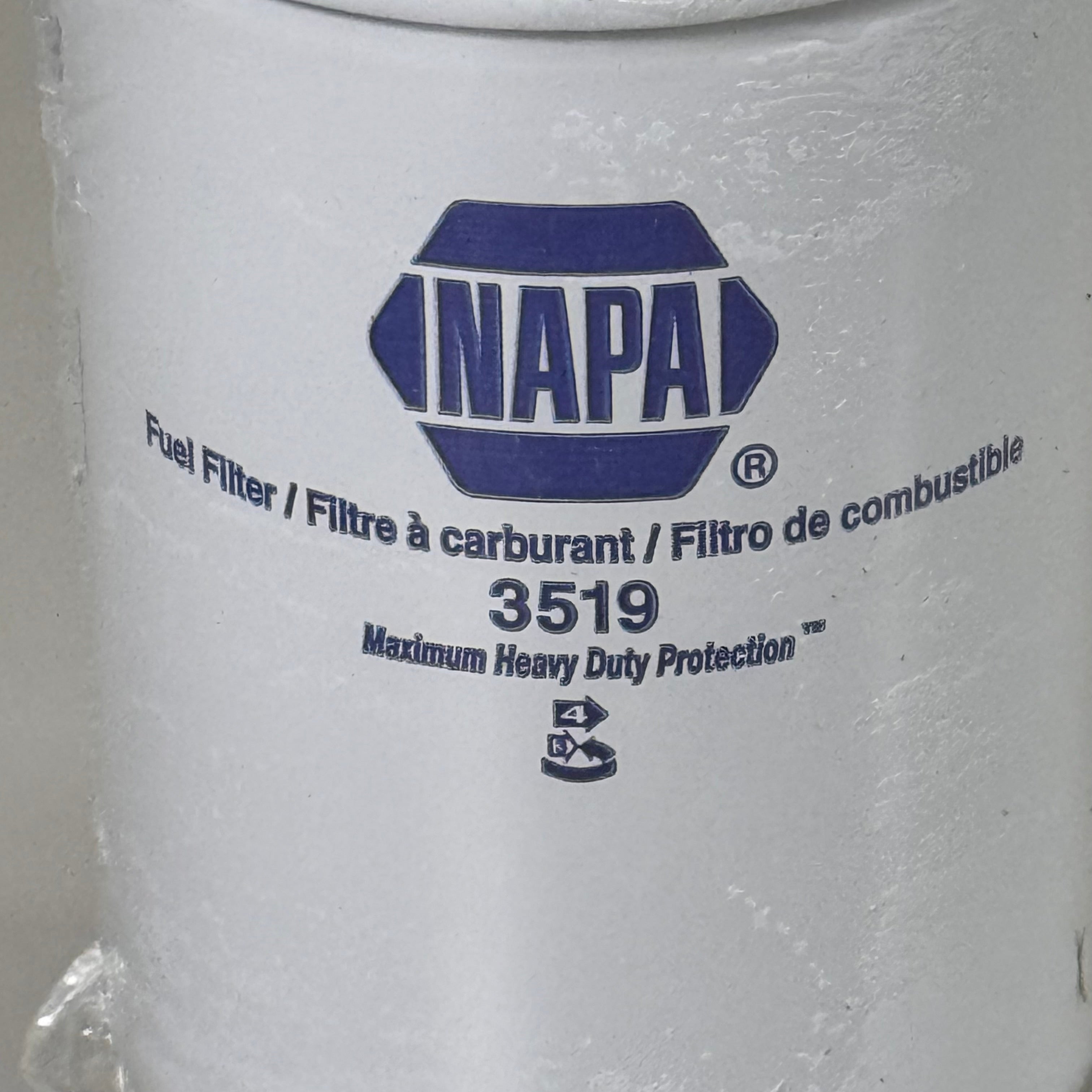 NAPA Original Gold Fuel Filter Enhanced Cellulose Material 3/4"-16 Thread 3519