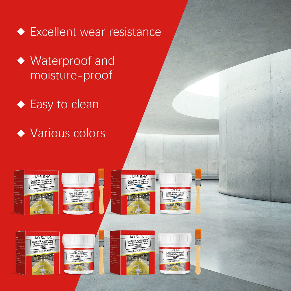 Waterproof Epoxy Floor Paint Household Wall Floor Waterproof Anti-Crack Cover Stains Renovation Paste