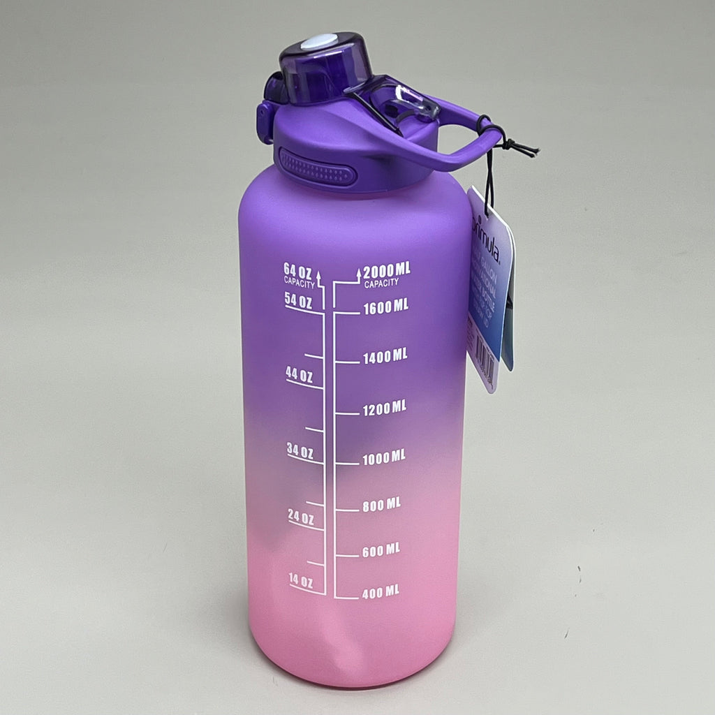 EPOCA (2 PACK) Primula Motivational Water Bottle Pink Ombre 64oz PHKH-64BL02