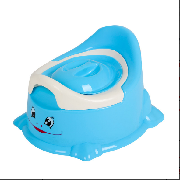 Baby Smiling Face Toilet-Blue-30.5 × 26 ×19.5cm-1 piece