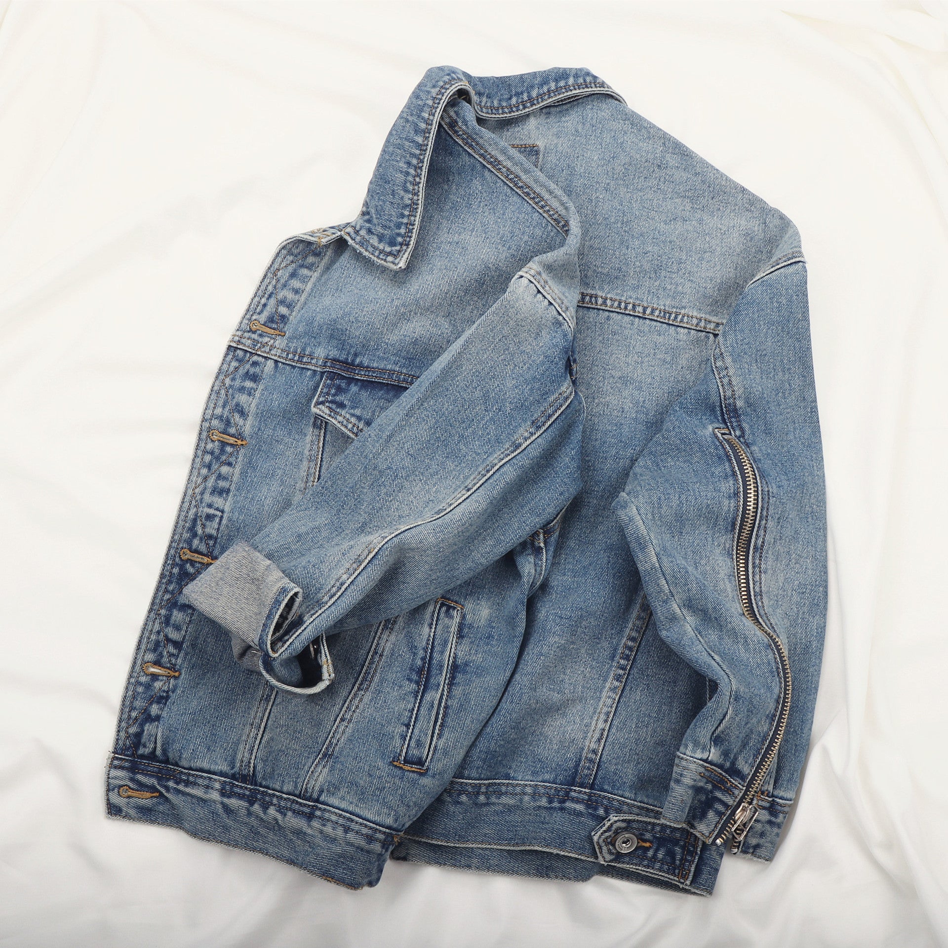 Men's Loose Plus Size All Match Denim Jacket
