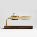Solid Wood Brass Vintage Bedside Table Lamp