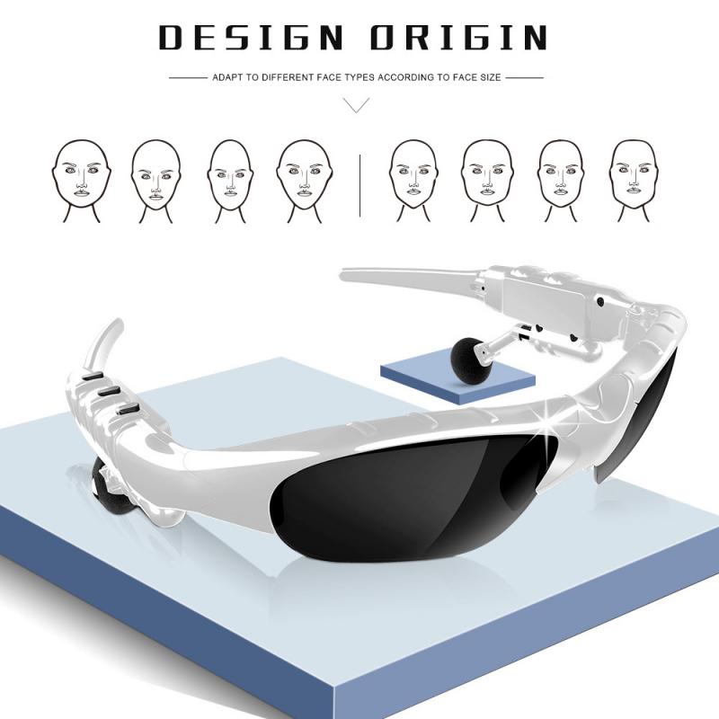 Midnight Black Titan Audio Specs | IPX4 Waterproof Smart Bluetooth 5.0 Sports Sunglasses with Wireless Mic & Open-Ear Audio