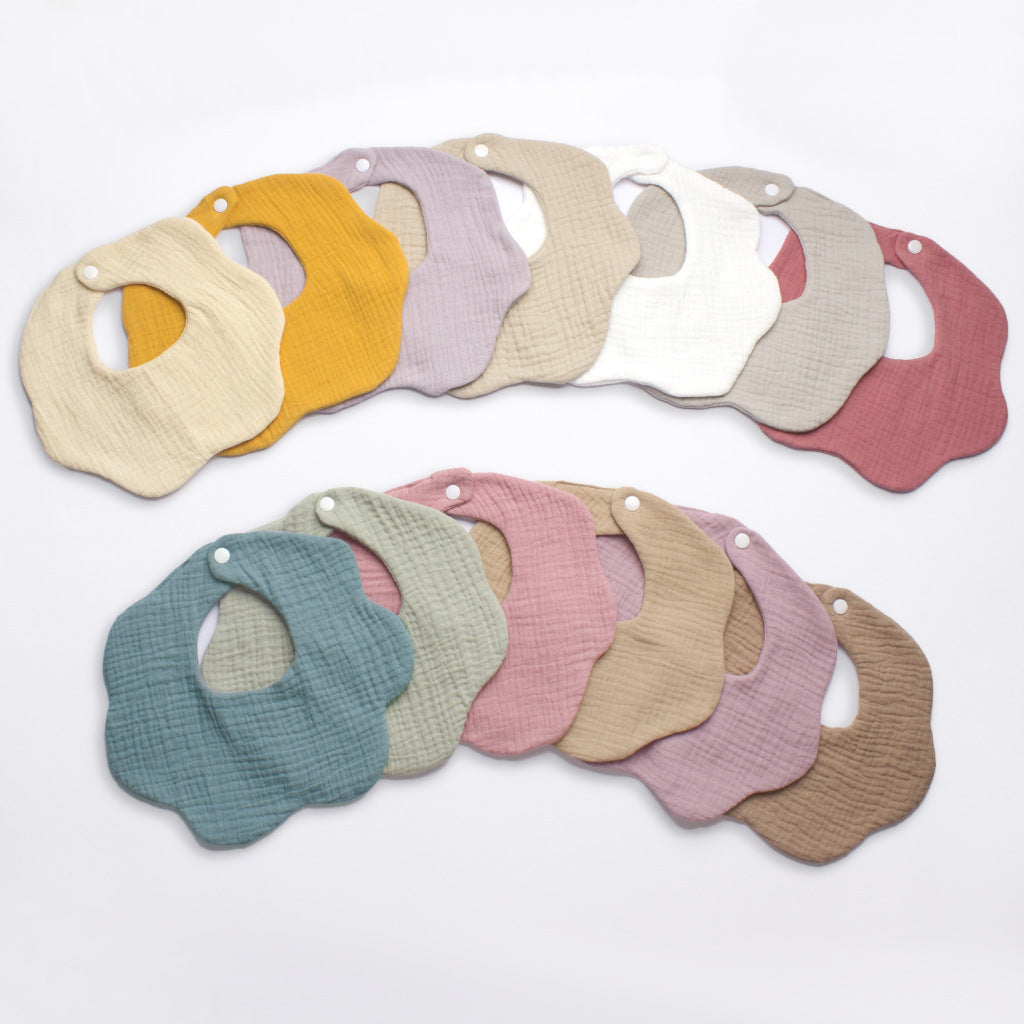 Infant And Toddler Supplies Candy-Colored Gauze Lace Bib