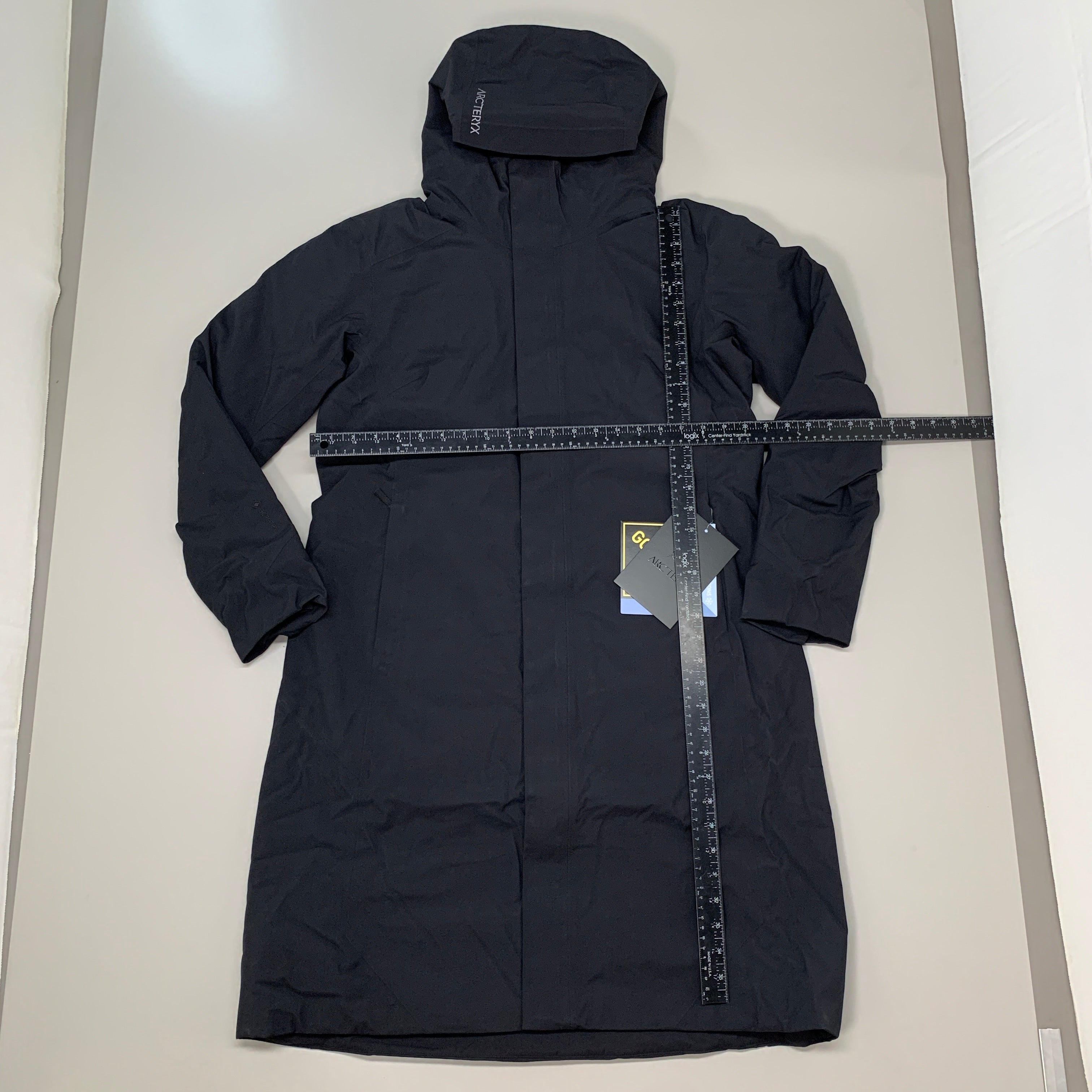 ARC’TERYX Goose Down GORE-TEX Long Patera Parka Coat Women's Sz L Black 29652