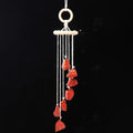 Natural crystal raw stone wind chime paper box set handmade DIY weaving home decoration car interior pendant