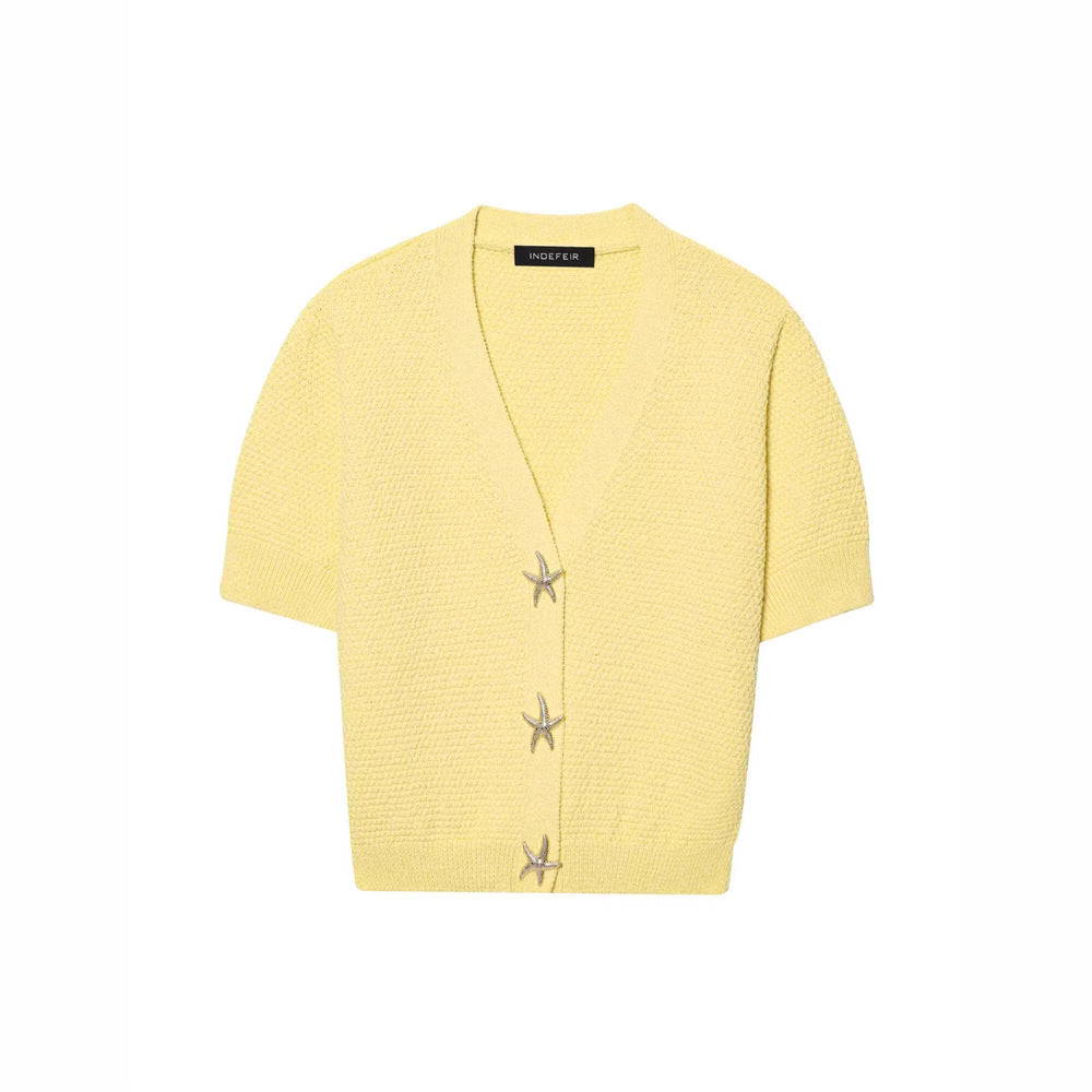 Spring New Style Round Neck Solid Color Loose Knit Sweater