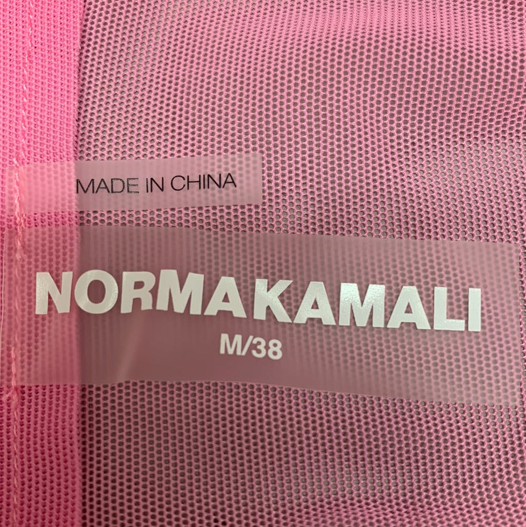 NORMA KAMALI Nk Shirt w/ Faux Pockets Sz M/38 Candy Pink ST1236MS963966