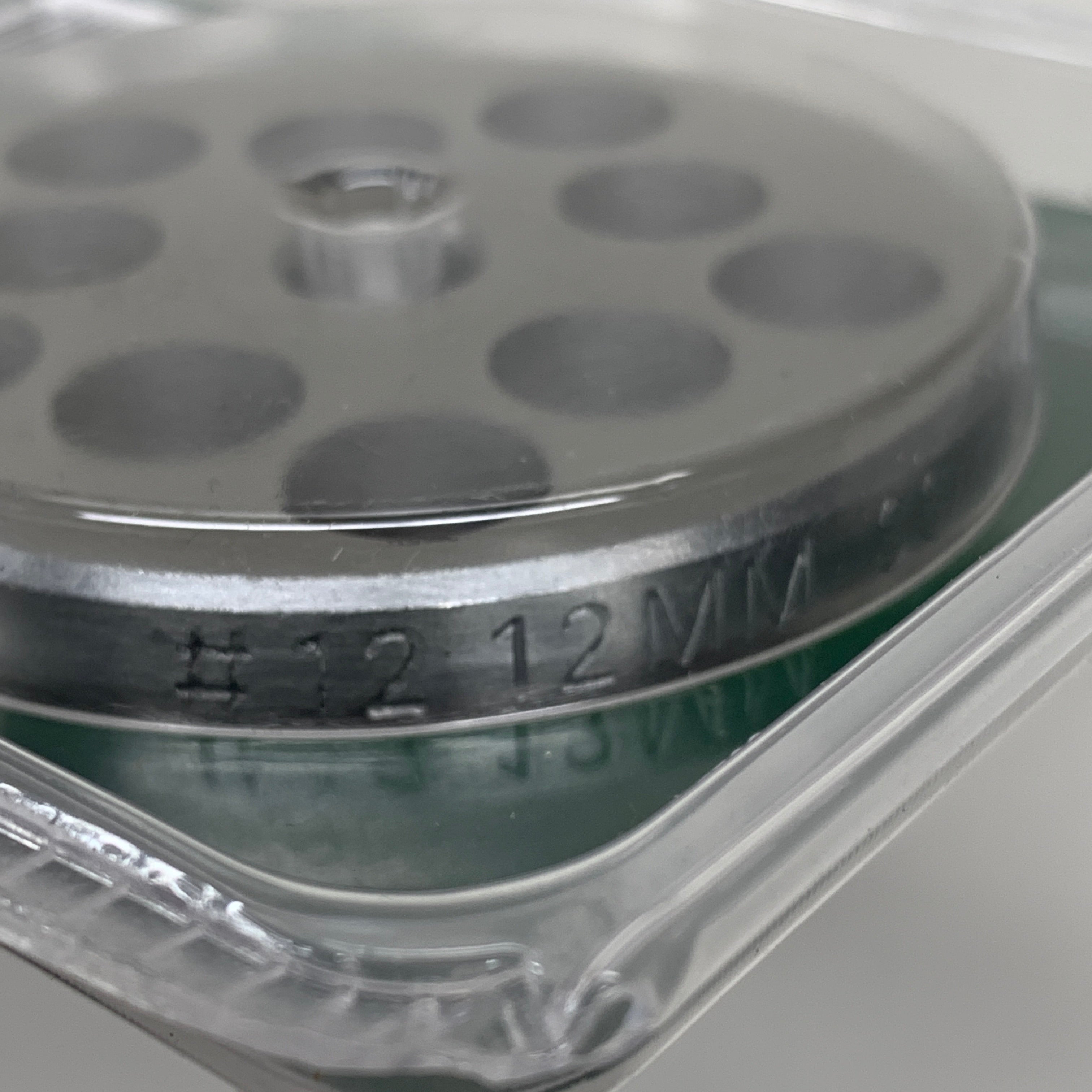 LEM Grinder Plate 12mm #12 (1/2") 2-3/4" Plate Diameter Stainless Steel 476SS