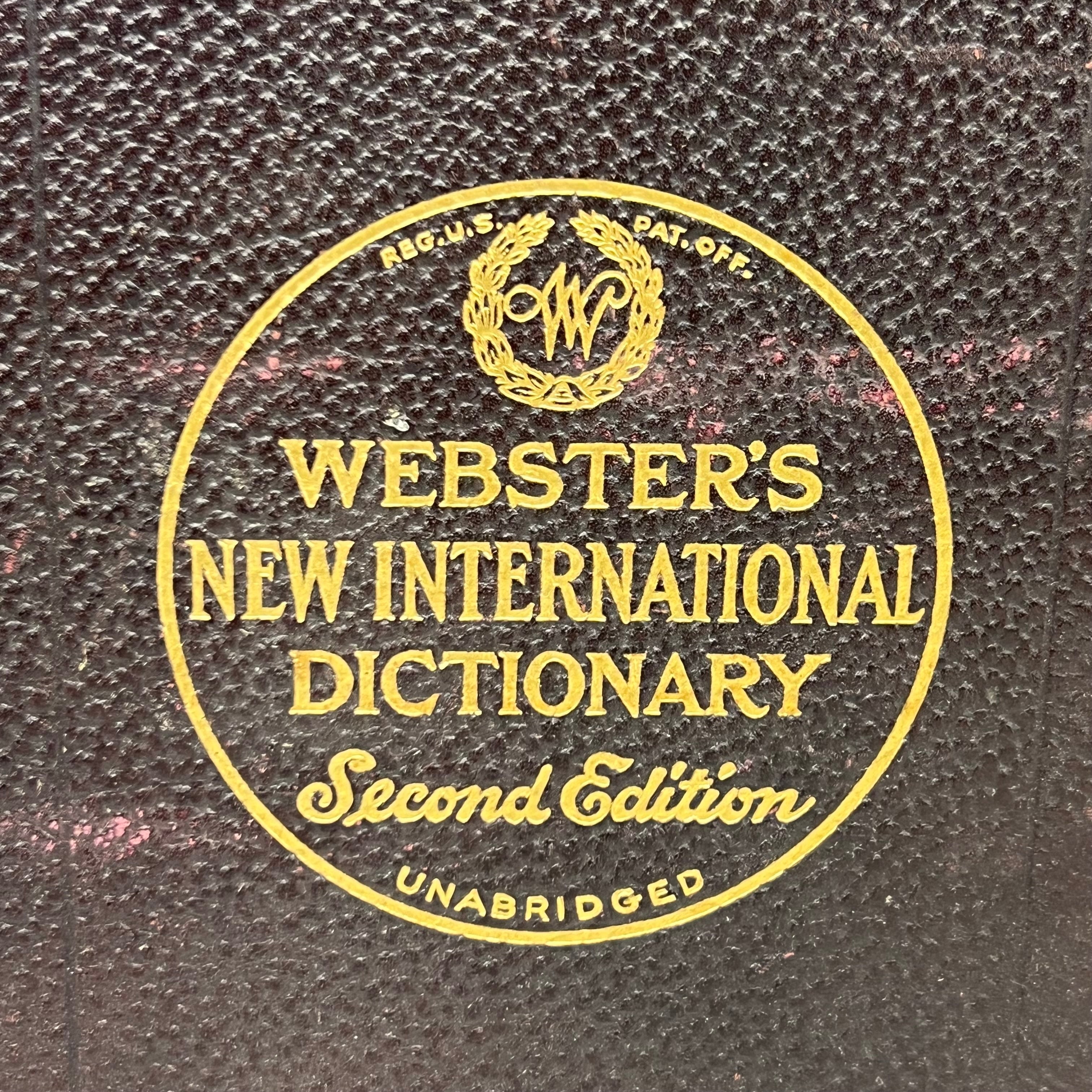 Collection of WEBSTER’S NEW INTERNATIONAL DICTIONARY Second Edition & Book Techniques of RADIOBIOCHEMISTRY (Used)