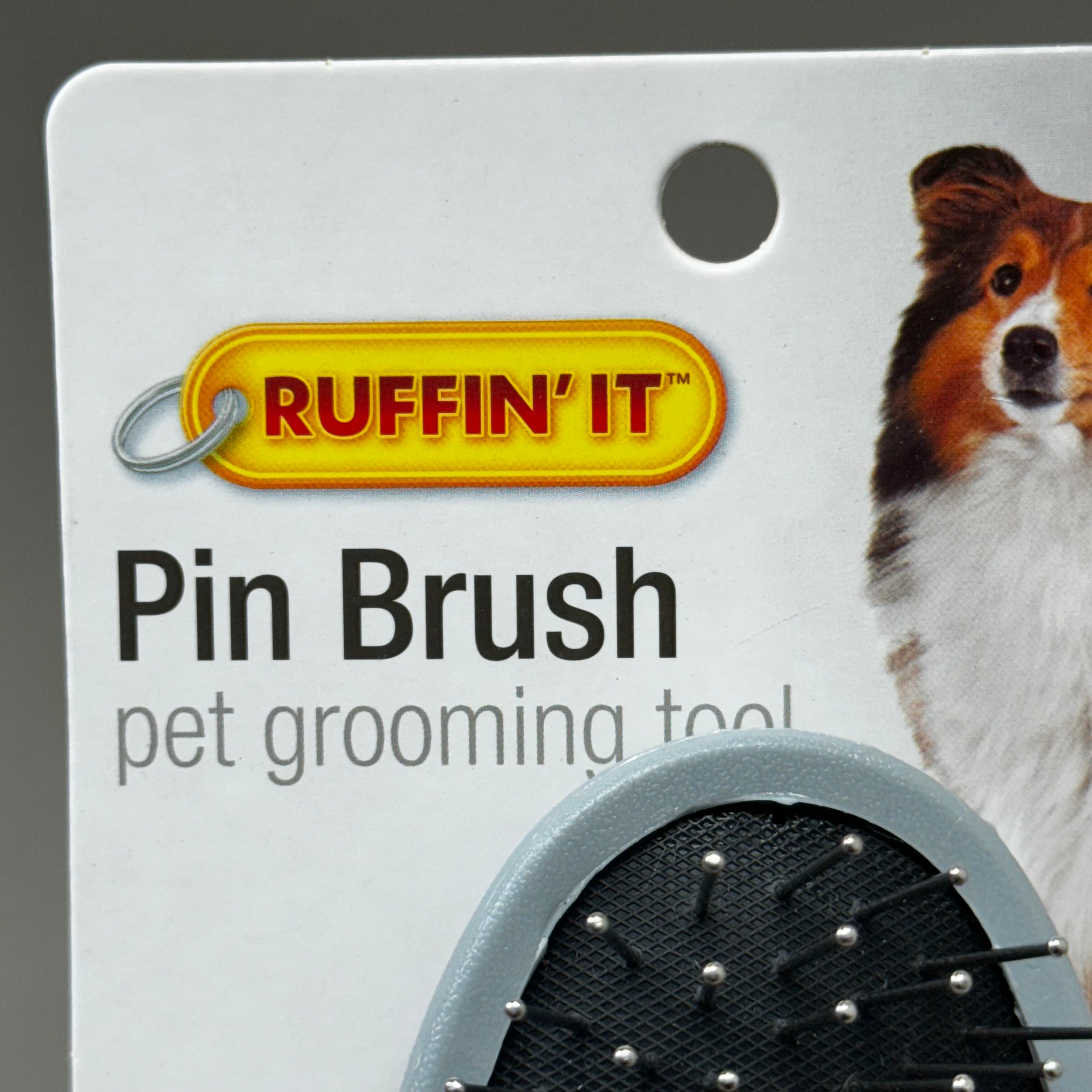 RUFFIN' IT (2 PACK!) Pin Brush Pet Grooming Brush Supergrip Comfort Handle 8 1/2" 19722