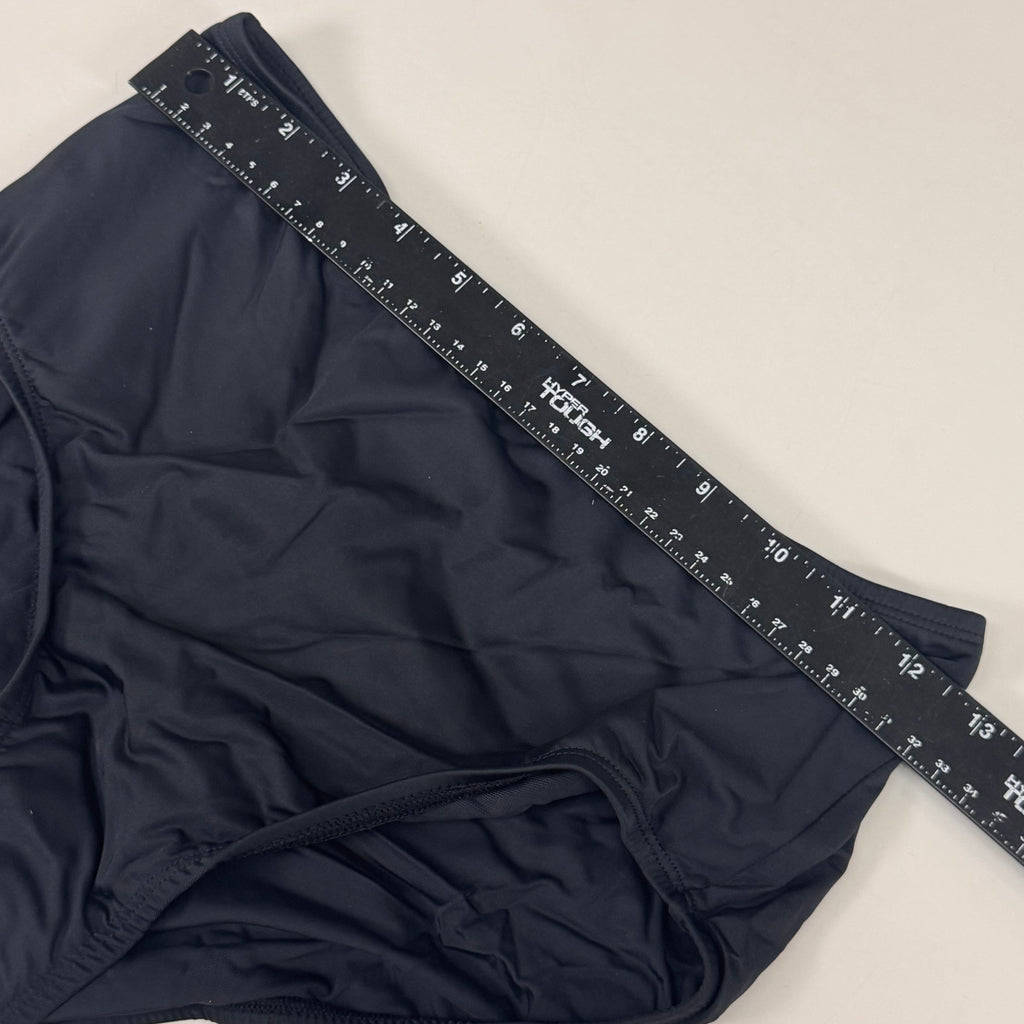 JANTZEN Womens Bathing Suit Women's Black Tankini Sz-8 JZ22731S