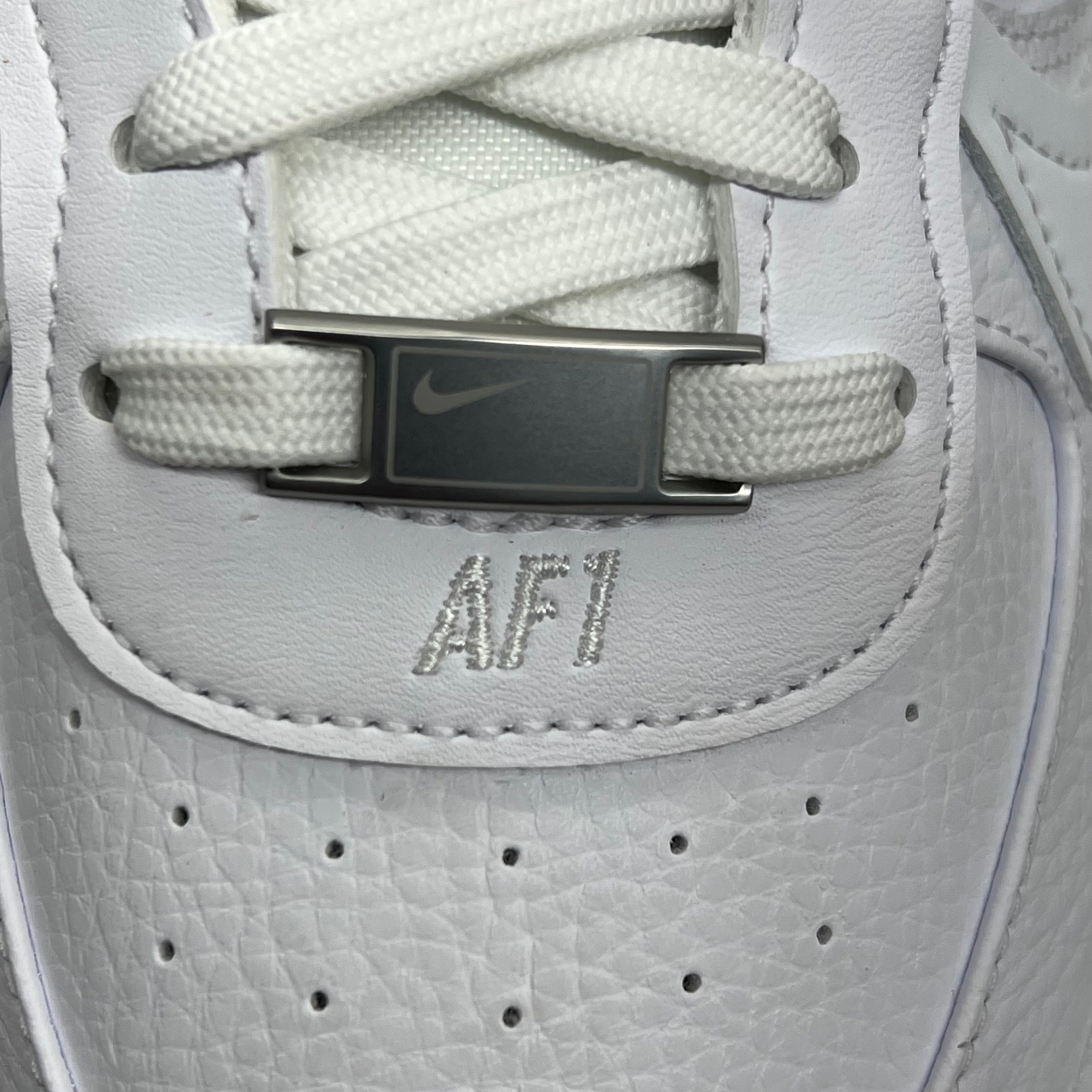 NIKE Air Force 1 PLT.AF.ORM Tapered Toe Sz Women's 9 White/Pink/Blue FN7180-100