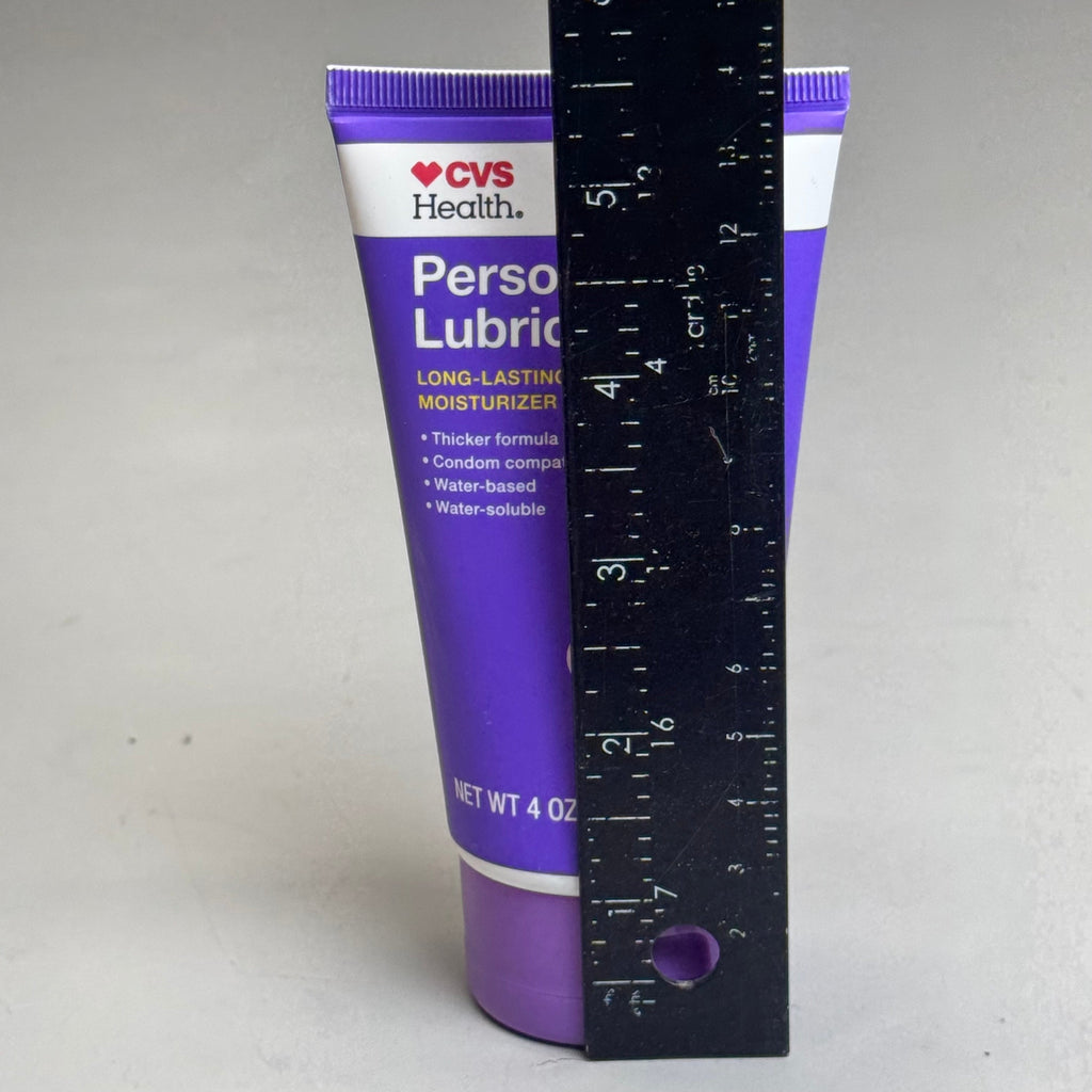 CVS HEALTH (2 PACK) Personal Lubricant Water-Based Tube 4oz Each Exp 04/26
