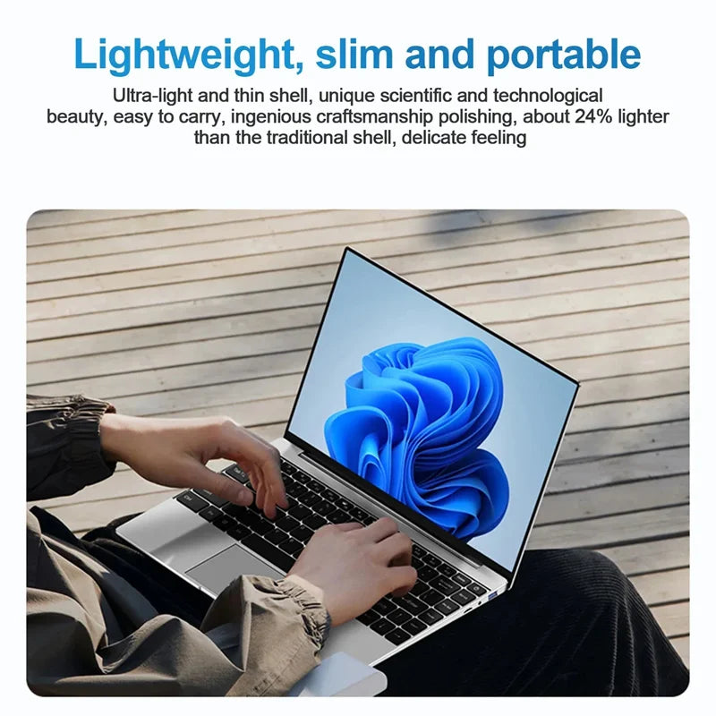 Windows 11 14.1 inch Laptop Computer intel i7 7500U Intel A3950 Laptops 1080P 12GB DDR4 1TB 2TB SSD Portable i7 Laptop Notebook