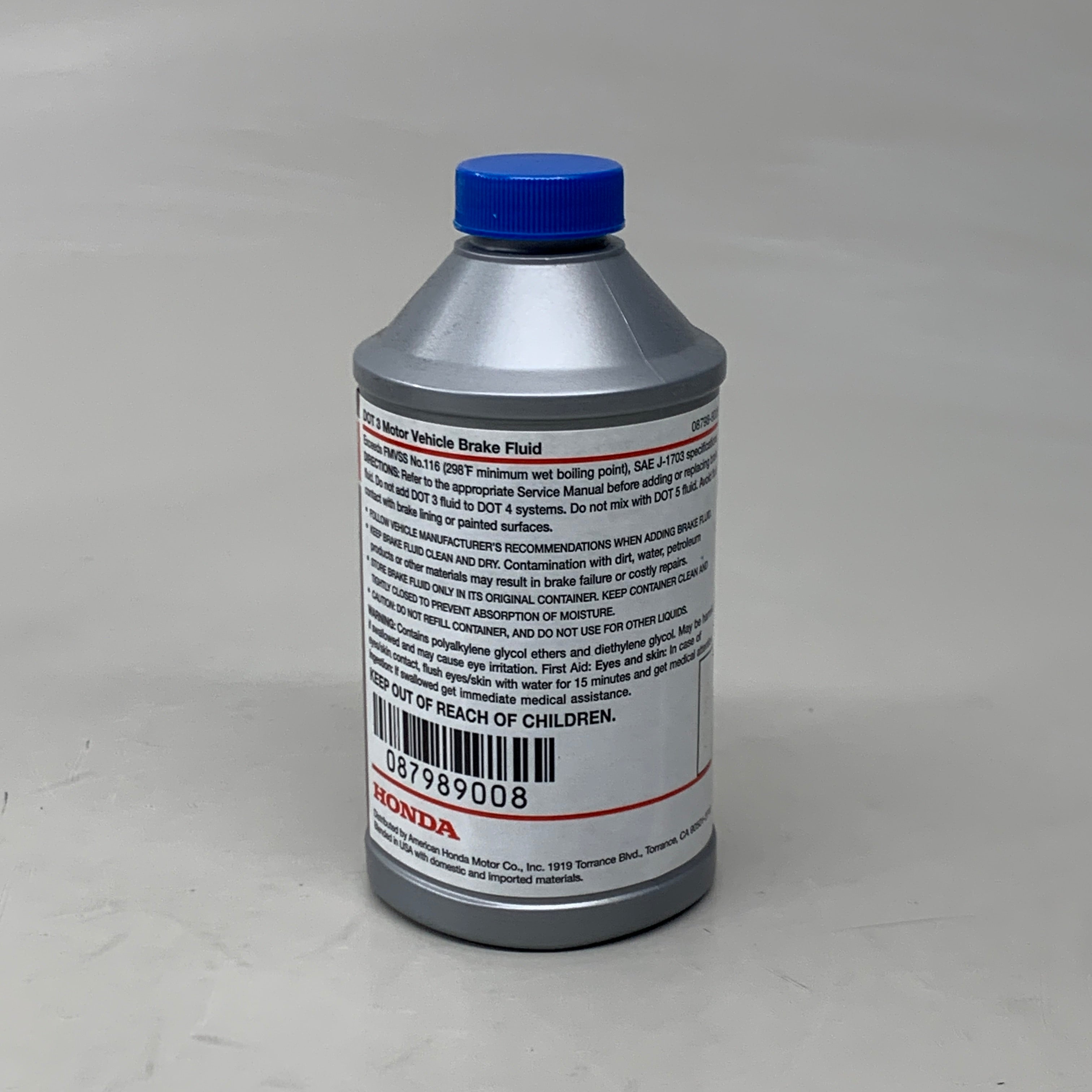 ZA@ HONDA (3 PACK) Genuine Dot 3 Brake Fluid Advanced Protection CU08740