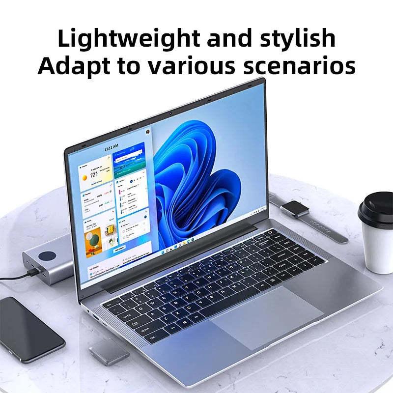 Windows 11 14.1 inch Laptop Computer intel i7 7500U Intel A3950 Laptops 1080P 12GB DDR4 1TB 2TB SSD Portable i7 Laptop Notebook