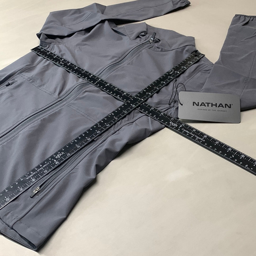 NATHAN Vamos Track Jacket Women's Sz XS Dark Charcoal NS50040-80078-XS (New)