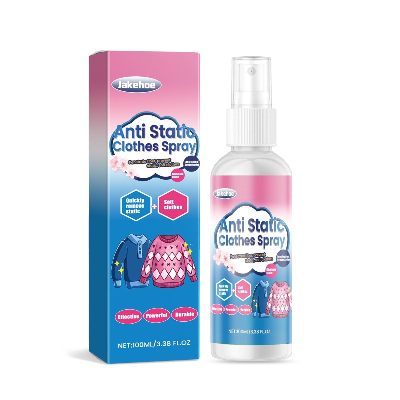 Clothing Anti-Static Wrinkle Spray Soft And Comfortable To Remove Clothing Wrinkles Smooth Static-Free Spray