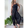 Loose sequin trousers INS elastic waist casual bloomers