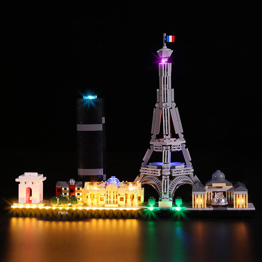 Vonado lighting is compatible with LEGO 21044 building blocks, skyline, Paris city LED lighting accessories set
