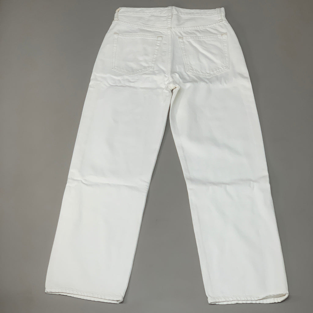 ETICA Tyler High Waist Straight Leg Ankle jeans Vintage White Size 28 EW180114A