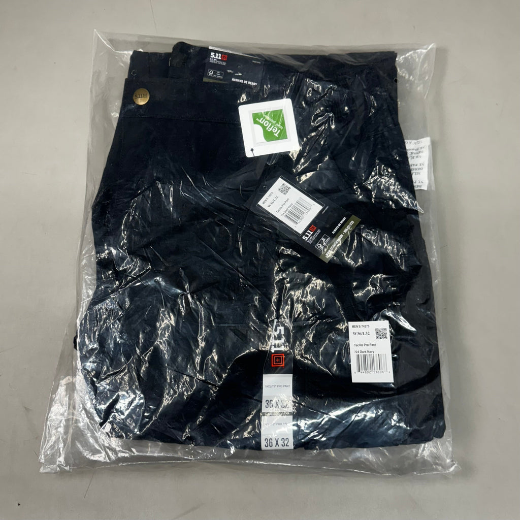 5.11 TACTICAL Men's Tactlite Pro Ripstop Pant Sz- 36"W x 32"I Dark navy 74273