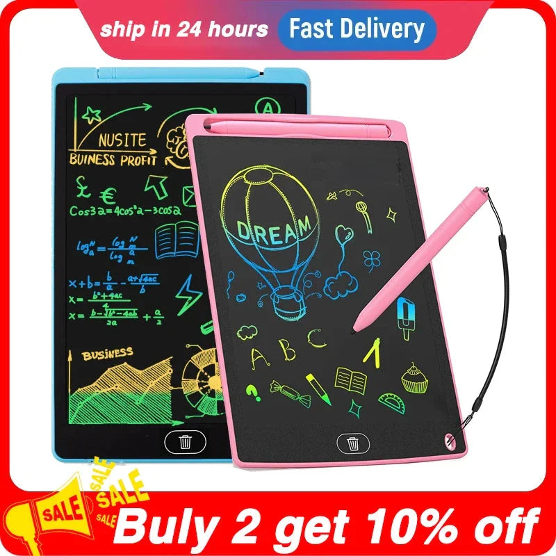 8.5 & 12 Inch LCD Writing Tablet for Kids – Digital Drawing Board & Handwriting Pad Toy with Stylus