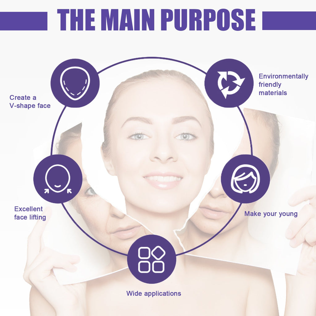 V-Shaped Thin Face Stickers, Tighten Facial Skin And Shrink Jaw Muscles V Face Lift Shaper
