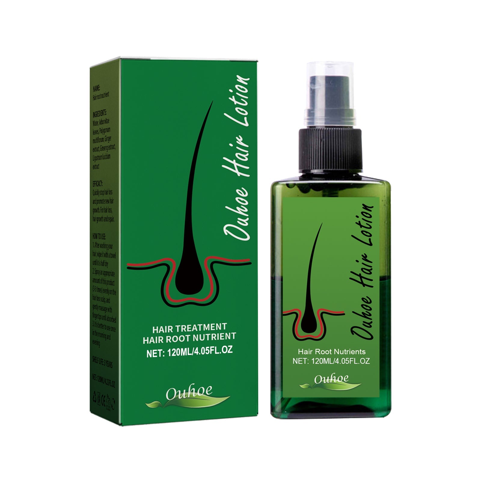 Dense Hair Spray, Anti-Loss Hair Strengthening Hair Repair Hair Root Hair Care Spray