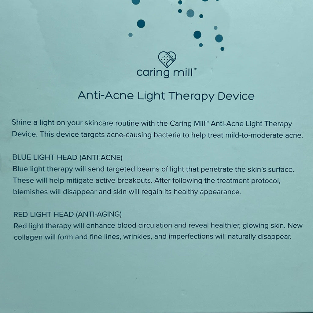 CARING MILL Anti-Acne Blue Light Therapy Device For Breakouts White 5985