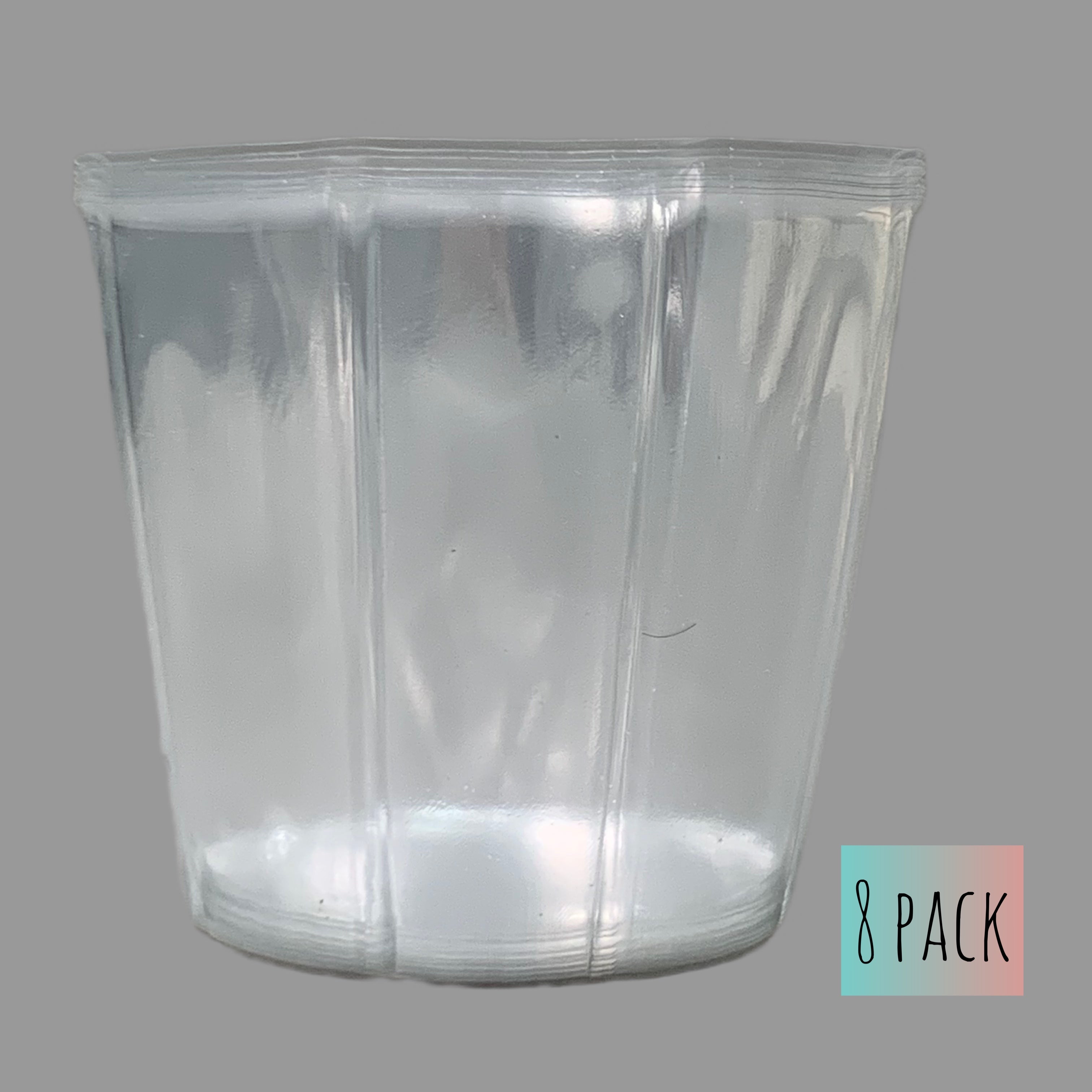 1800FLOWERS 8-Pack Of Damask Metal Buckets Hang in There W/ Liners 4” 77202 (New)