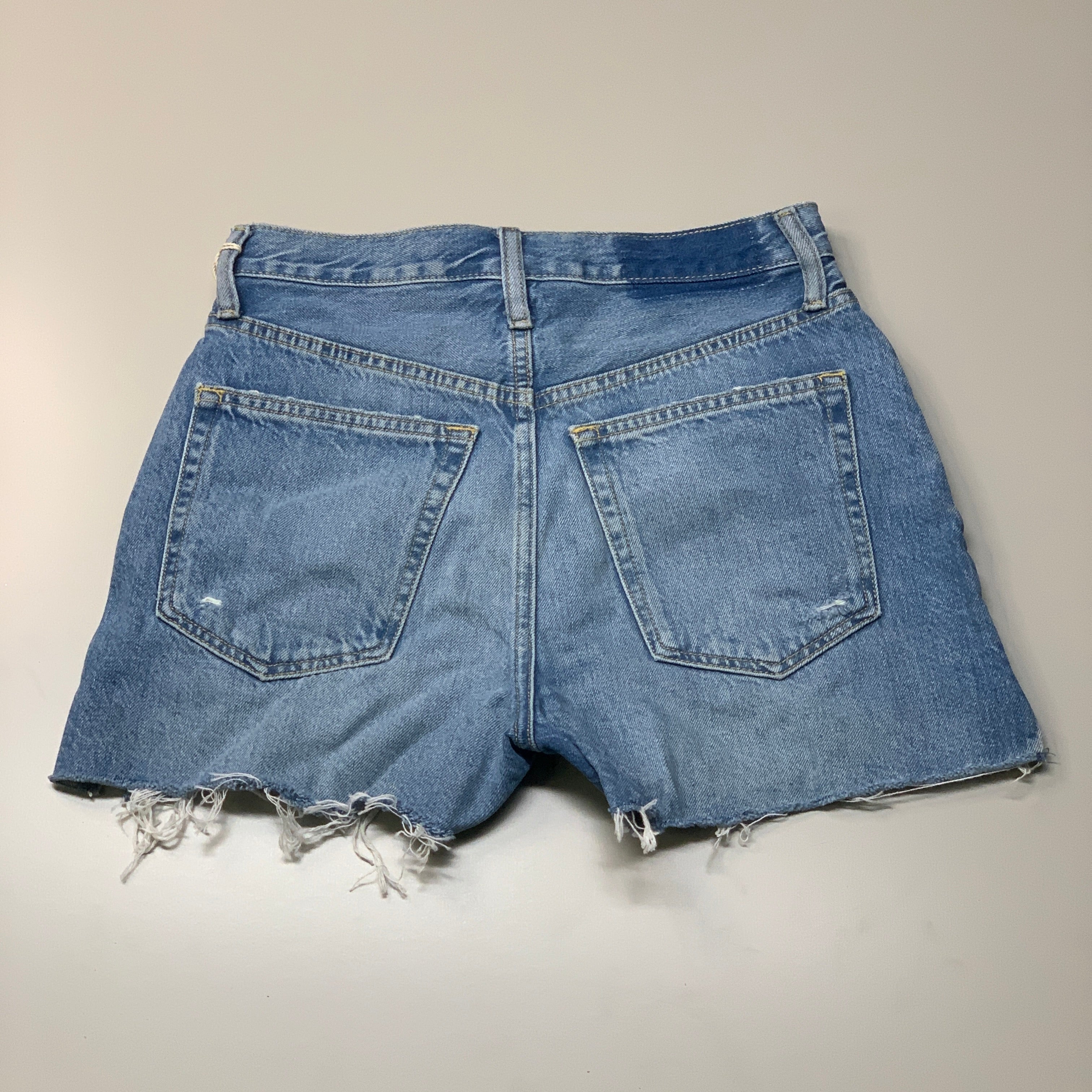 ETICA Fern High Rise Shorts Certified Organic Rip Current Size 28 EW178335