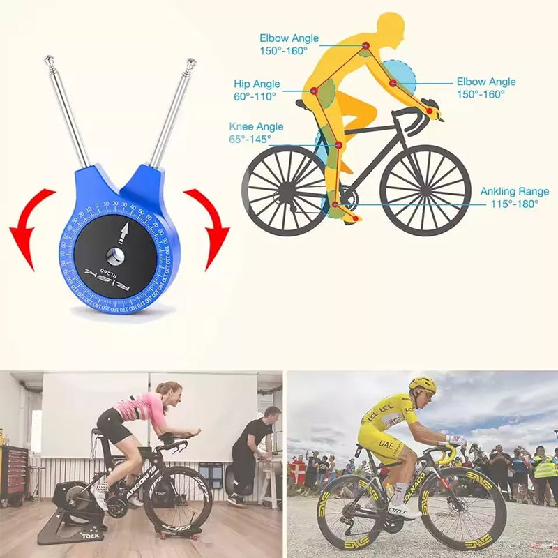 RISK Road Bicycle Airship - Fitting Knee Joint Angle Measuring Protractor for Bike Riding Posture