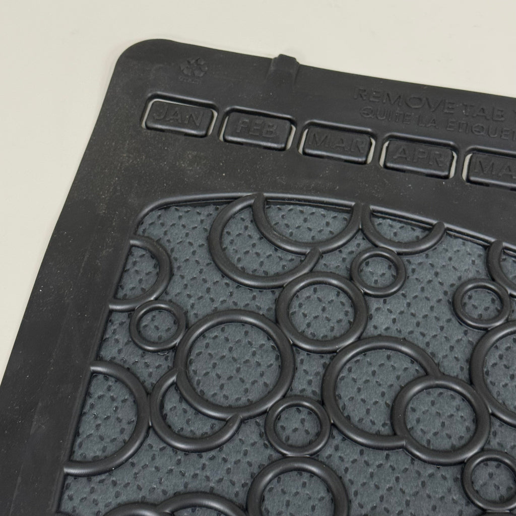BOARDWALK (6 PACK)Urinal Mats 2.0 Include Month Markers for Replacing 17.5"x20"