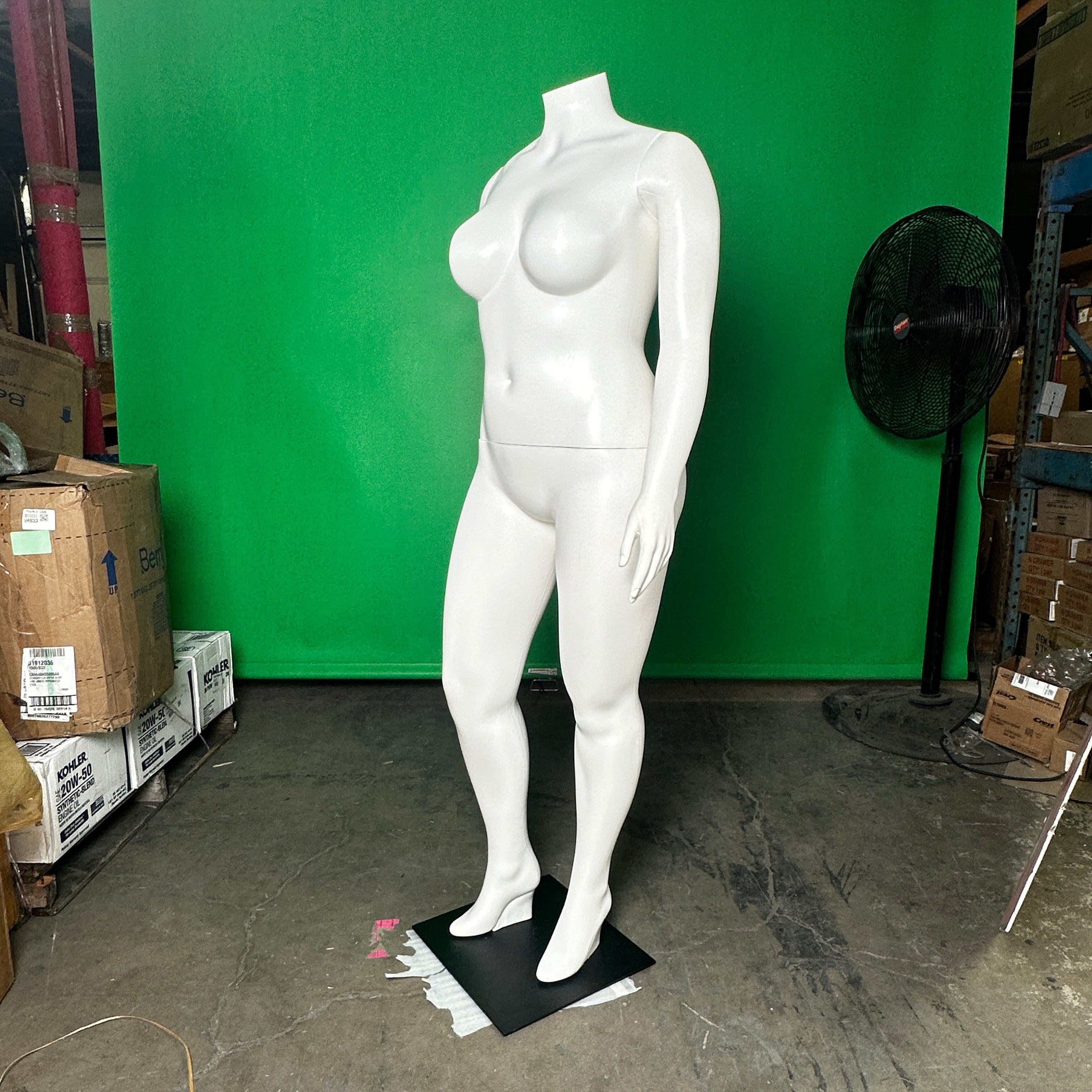 Realistic High-Quality Full-Body Female Mannequin "Natalie.4, Pose I" White VM0734