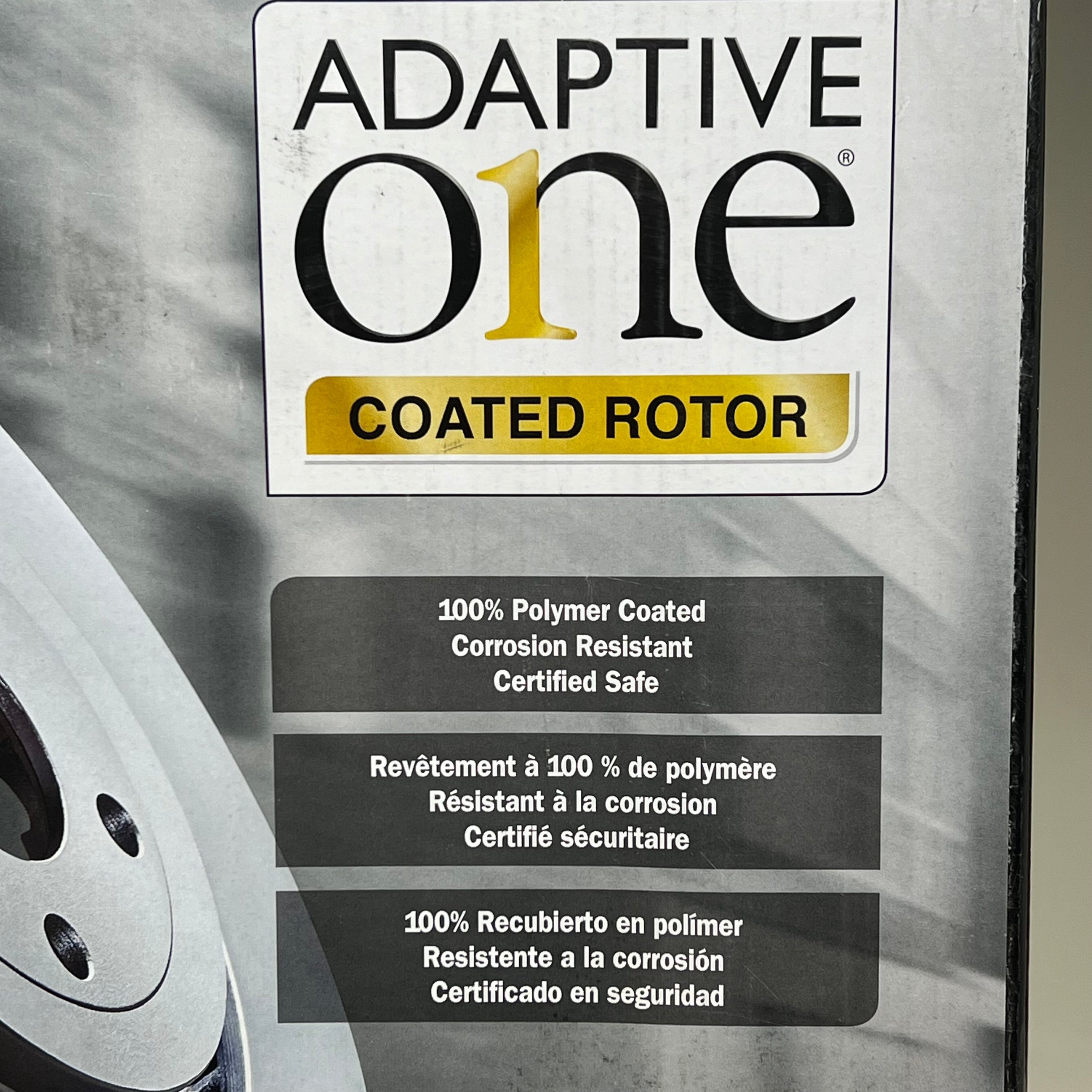 ADAPTIVE ONE Vented Cast Iron Polymer Coated Rotor for Ford Vehicles 880394CR