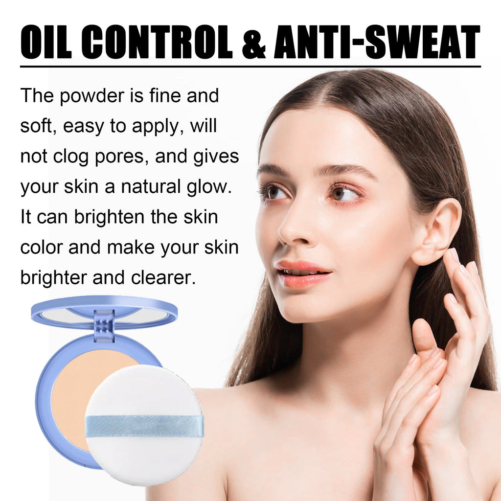 Oil Control Setting Powder, Light Setting Powder Delicate Skin Friendly Waterproof Oil Control Brightening Skin Tone
